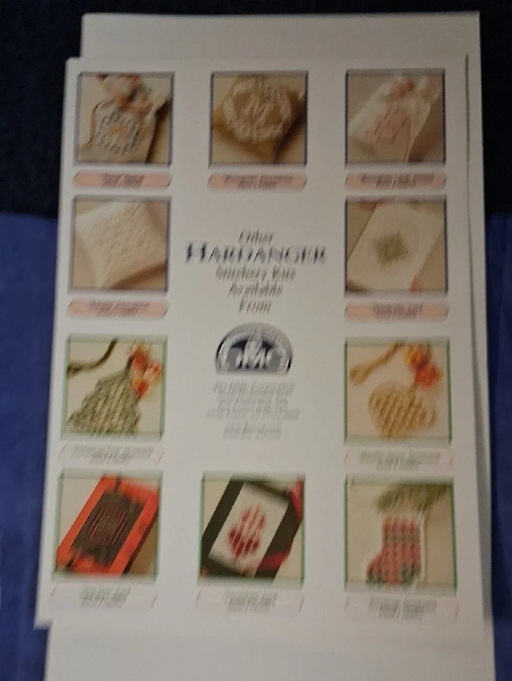 DMC Hardanger Stitchery Kit - Pink & Cream  Embroidery Kit